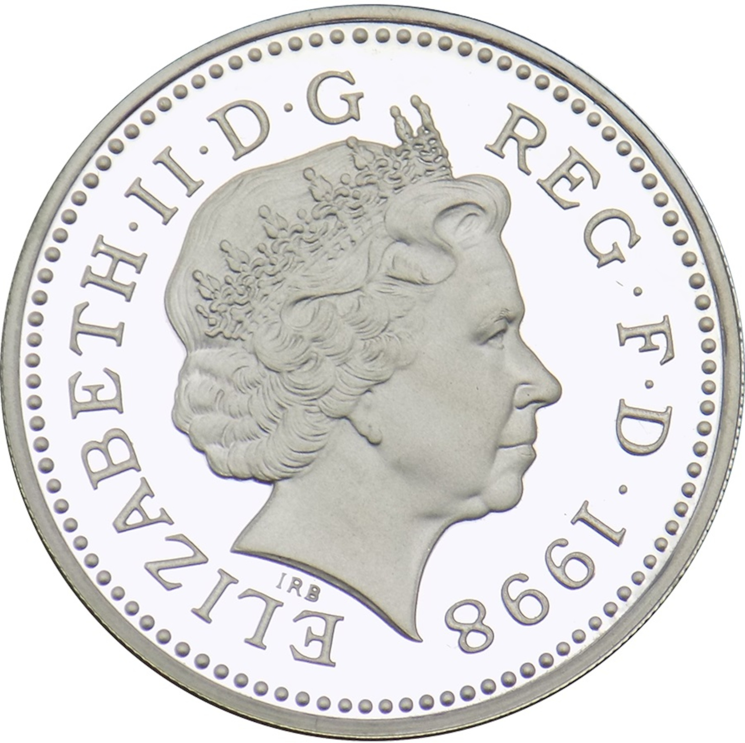 1 Pound - Elizabeth II Royal Arms; Silver Piedfort obverse