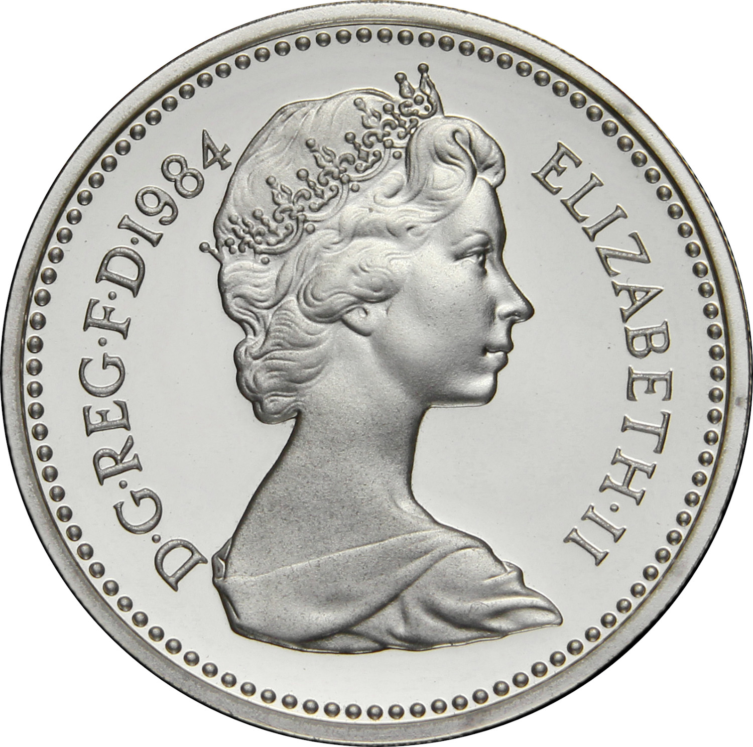 1 Pound - Elizabeth II Scottish Thistle; Silver Proof obverse
