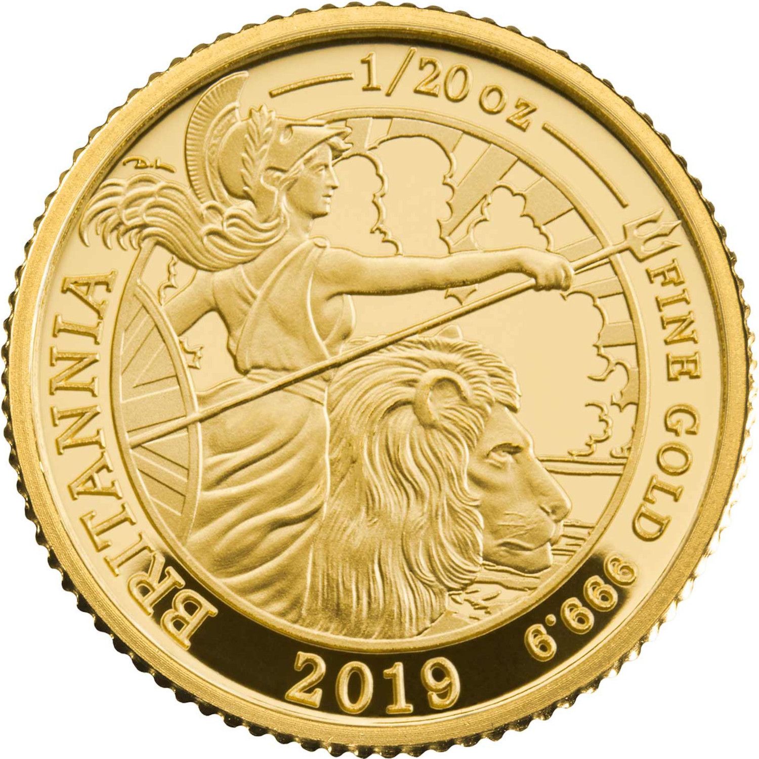 1 Pounds - Elizabeth II 5th portrait; 1/20 oz Fine Gold reverse