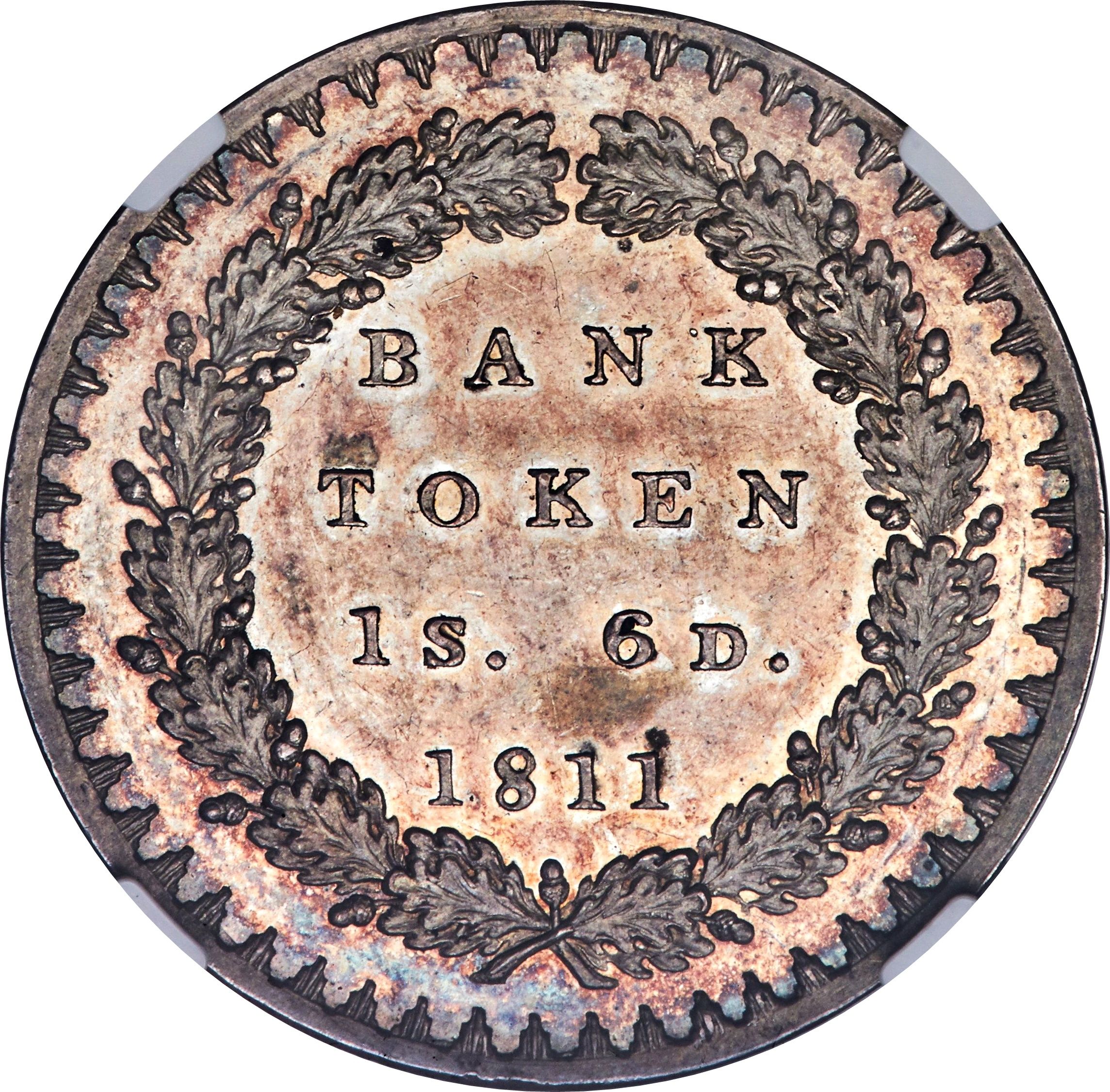 1 Shilling 6 Pence - George III Bank of England Token reverse