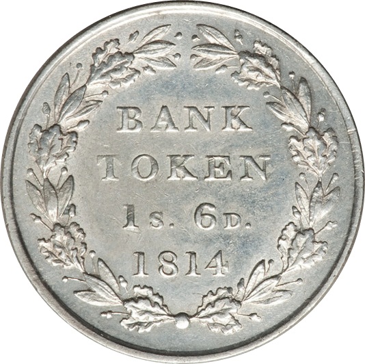 1 Shilling 6 Pence - George III Bank of England Token reverse