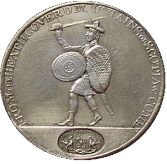 1 Shilling Angusshire - Dundee / J. Wright reverse