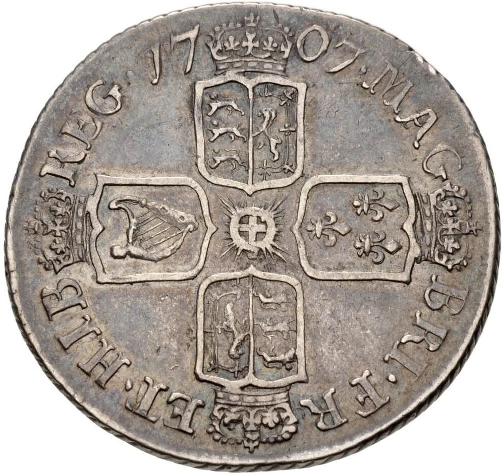 1 Shilling - Anne 2nd bust reverse