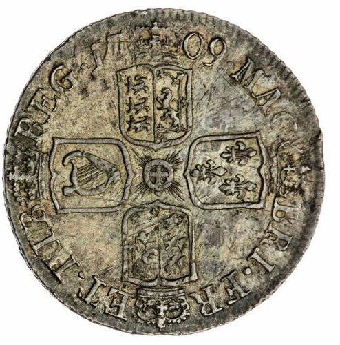 1 Shilling - Anne 'Edinburgh' bust reverse