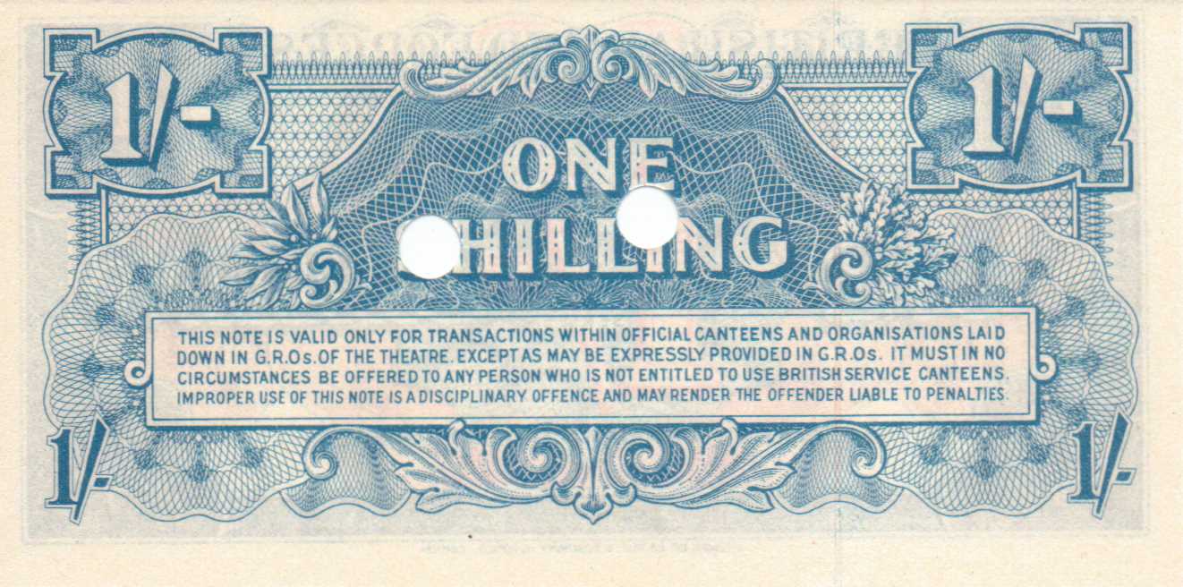 1 Shilling - British Armed Forces 3rd series reverse