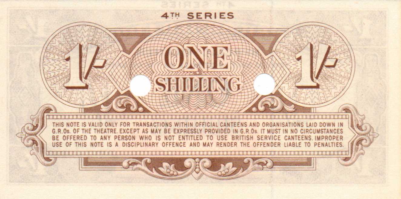 1 Shilling - British Armed Forces 4th series reverse