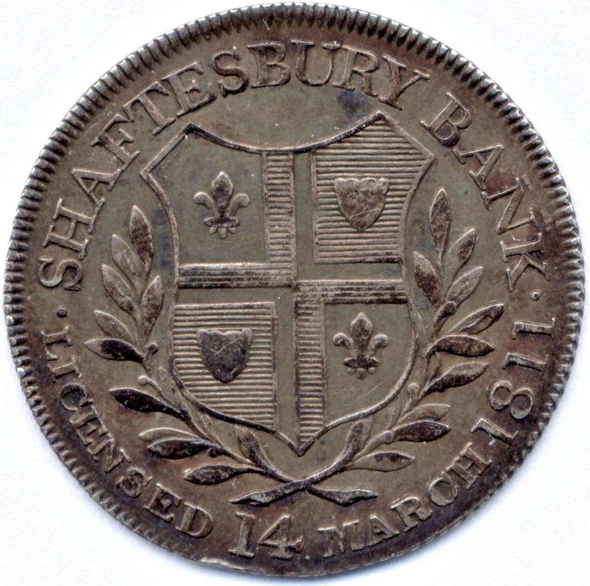 1 Shilling Dorsetshire - Shaftesbury / Bank Token obverse