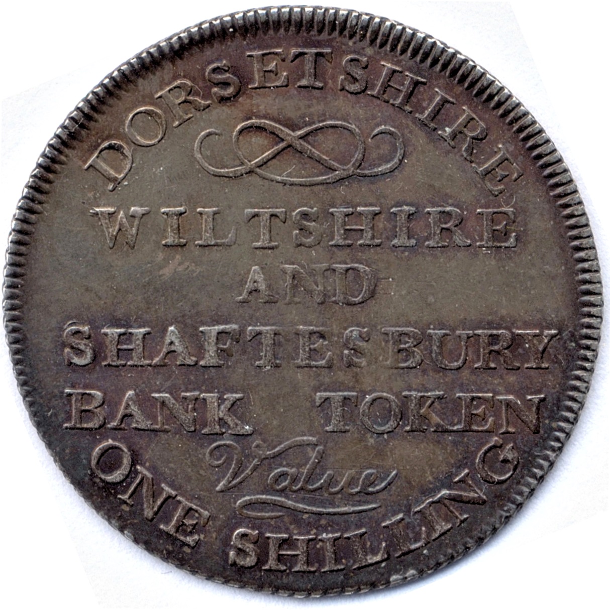 1 Shilling Dorsetshire - Shaftesbury / Bank Token reverse
