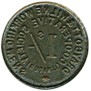 1 Shilling - Draycott and Wilne Working Men's CSL reverse
