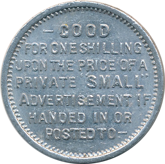 1 Shilling - Evening Despatch Birmingham reverse