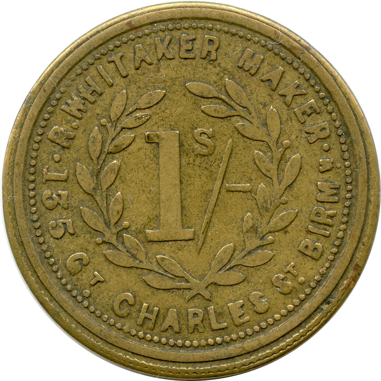 1 Shilling - George Holder Birmingham reverse