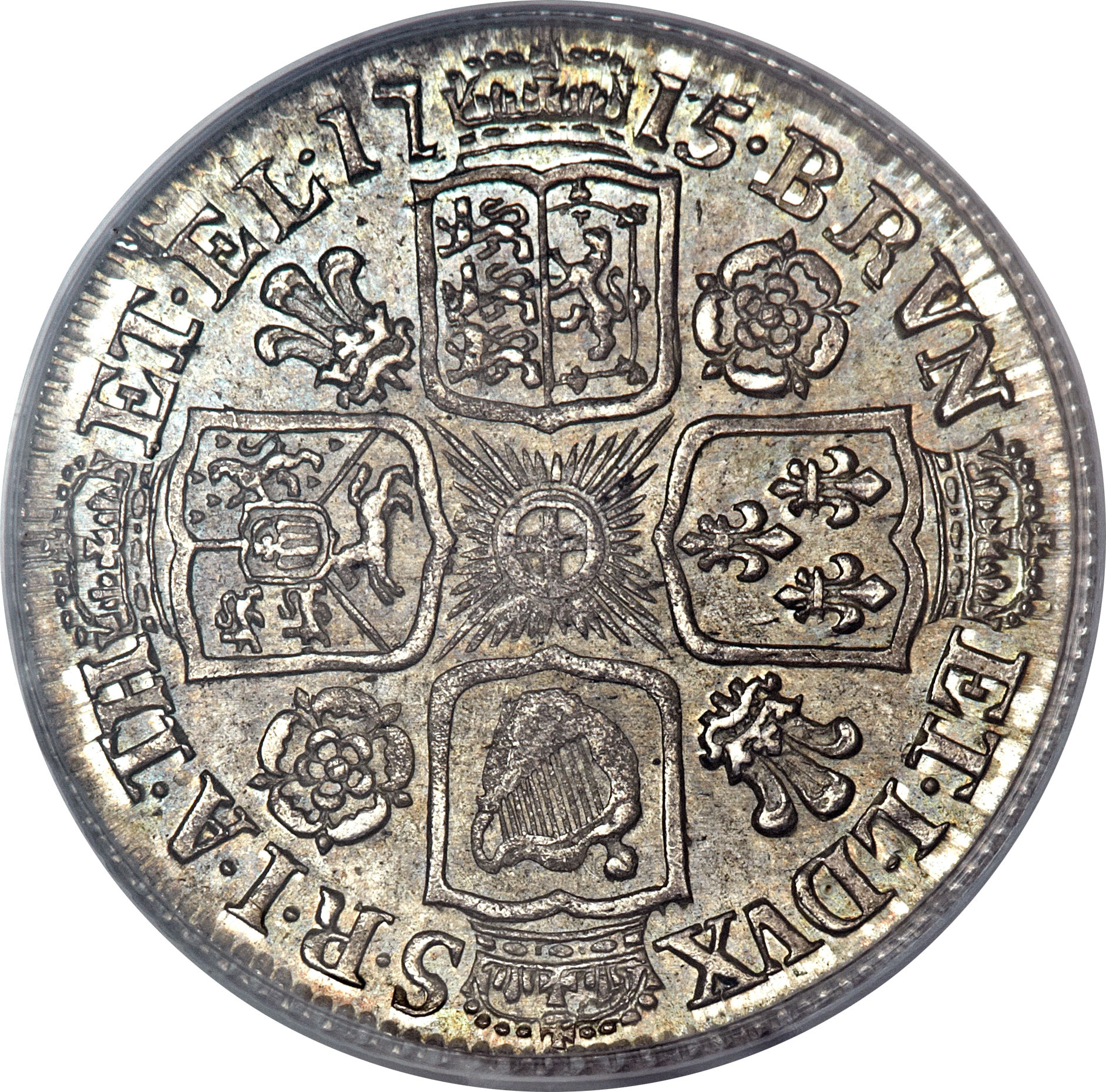 1 Shilling - George I 1st bust reverse