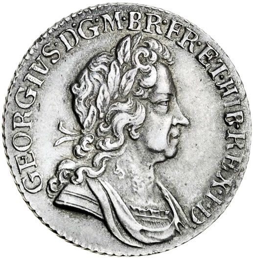 1 Shilling - George I 2nd bust obverse