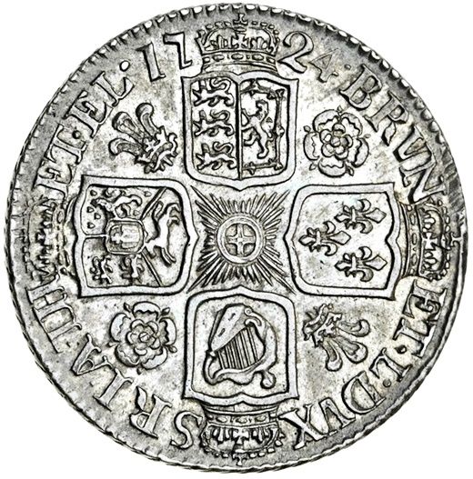 1 Shilling - George I 2nd bust reverse