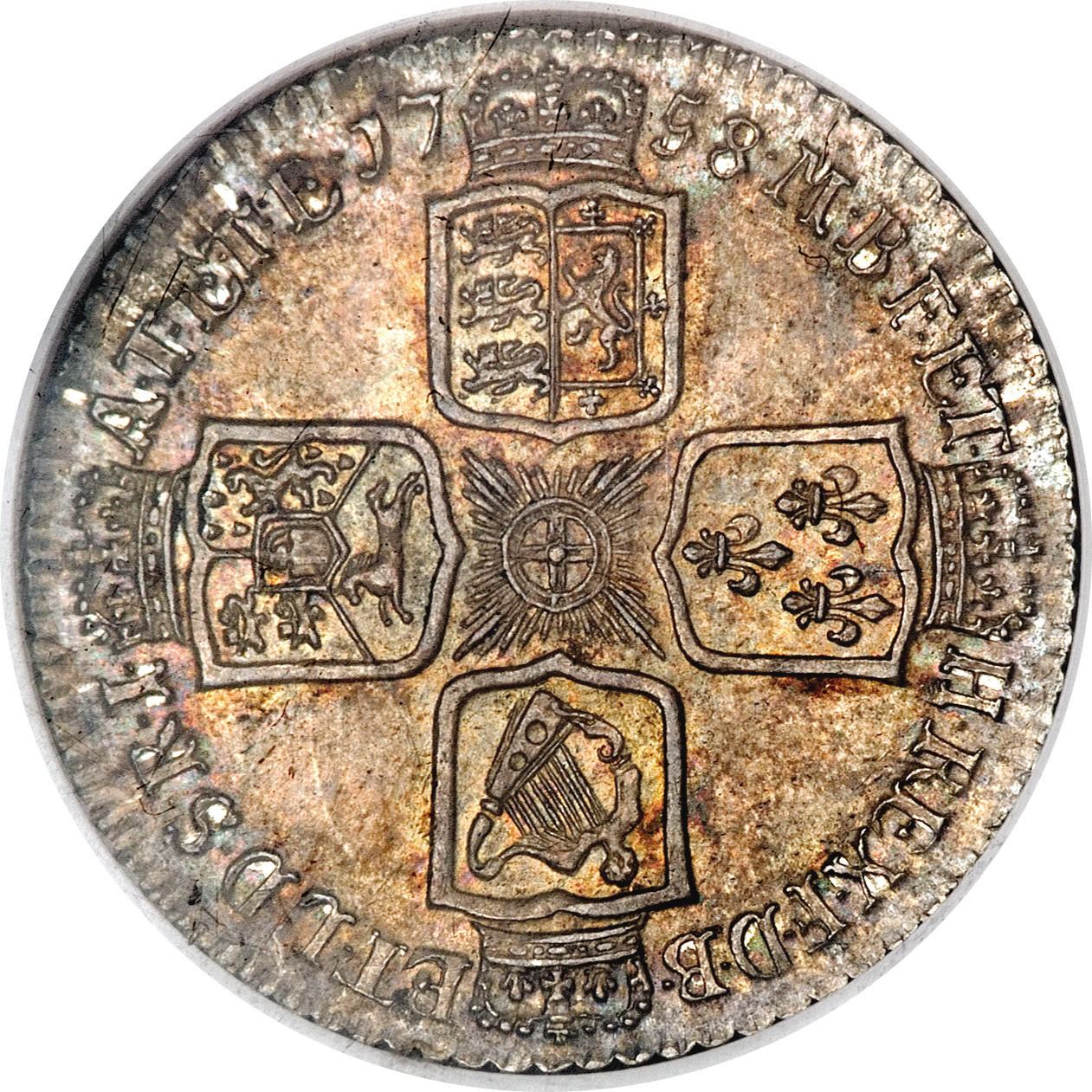 1 Shilling - George II Older bust reverse