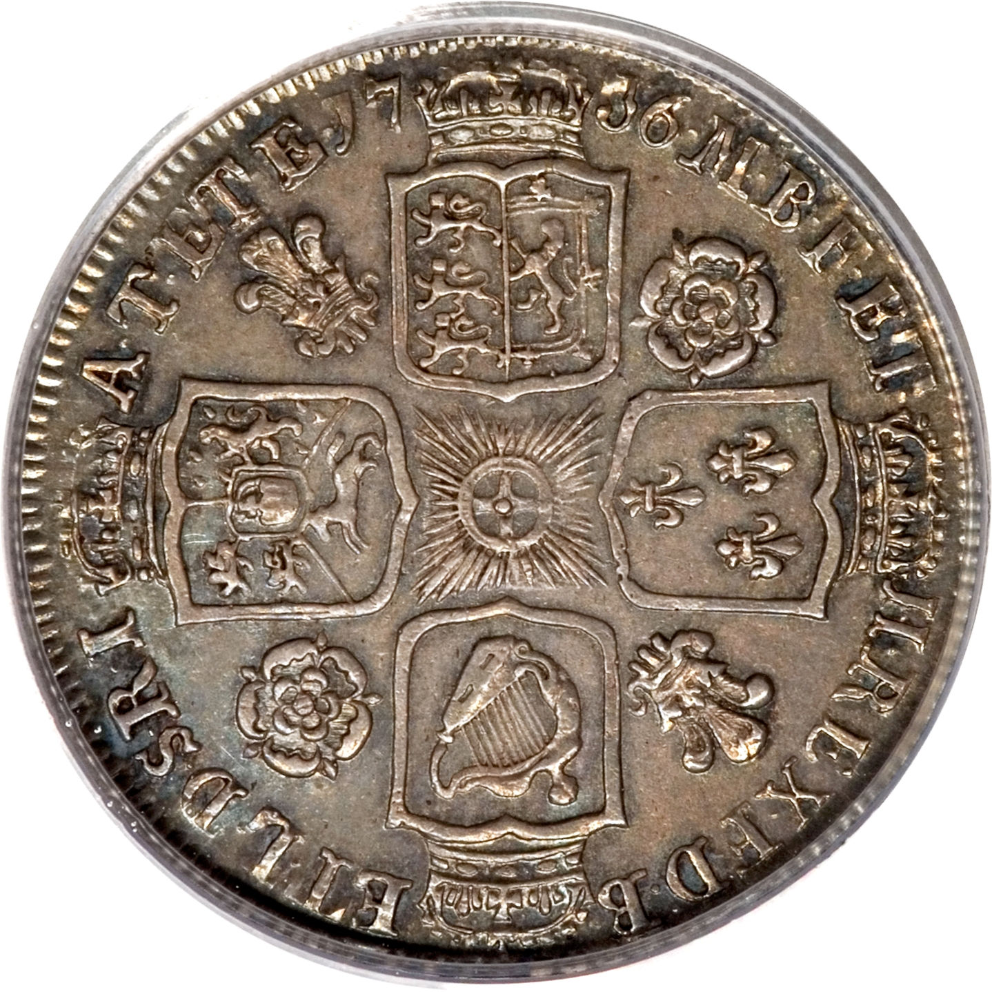 1 Shilling - George II Young bust reverse