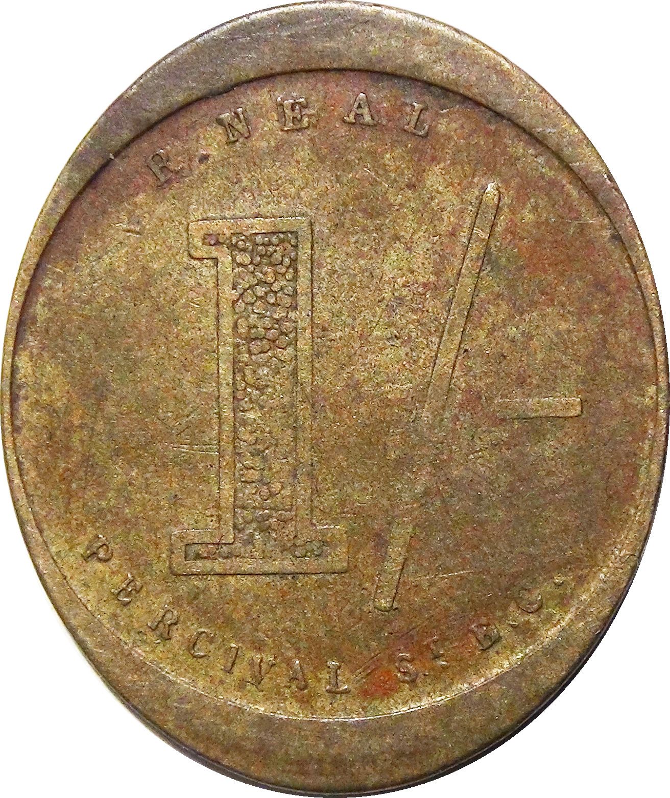 1 Shilling - H. Hollington Borough reverse