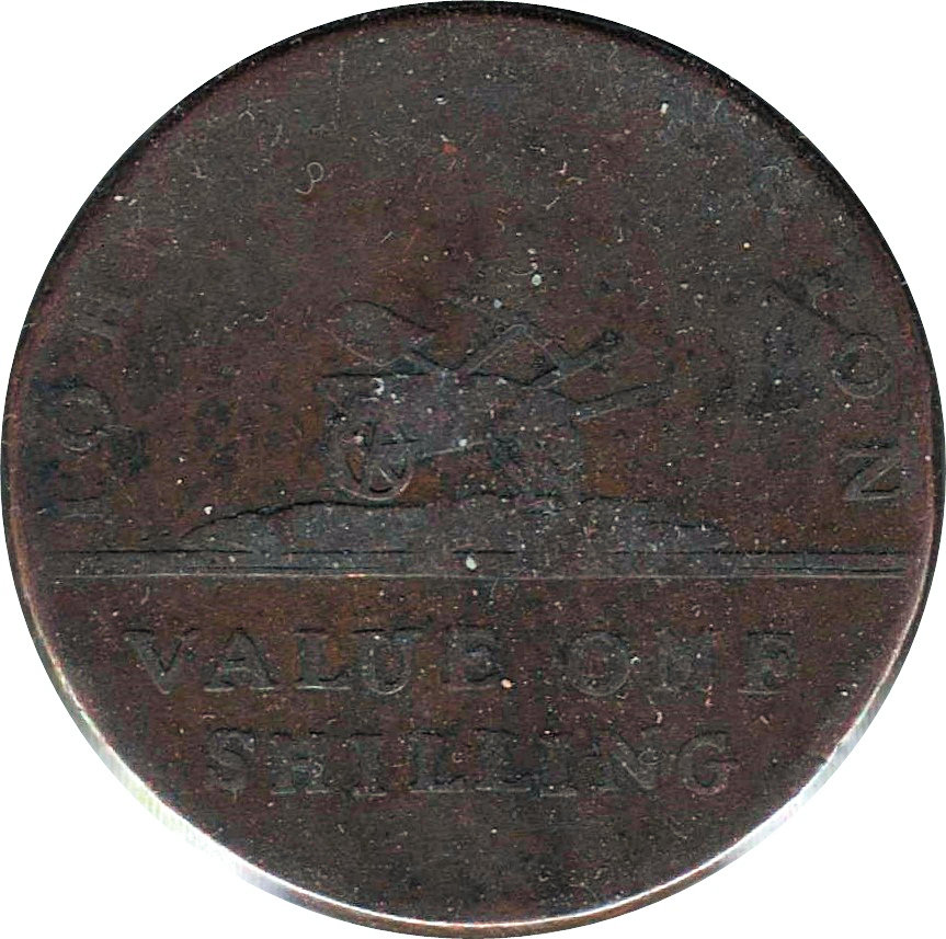 1 Shilling Hampshire - Basingstoke / John Pinkerton reverse