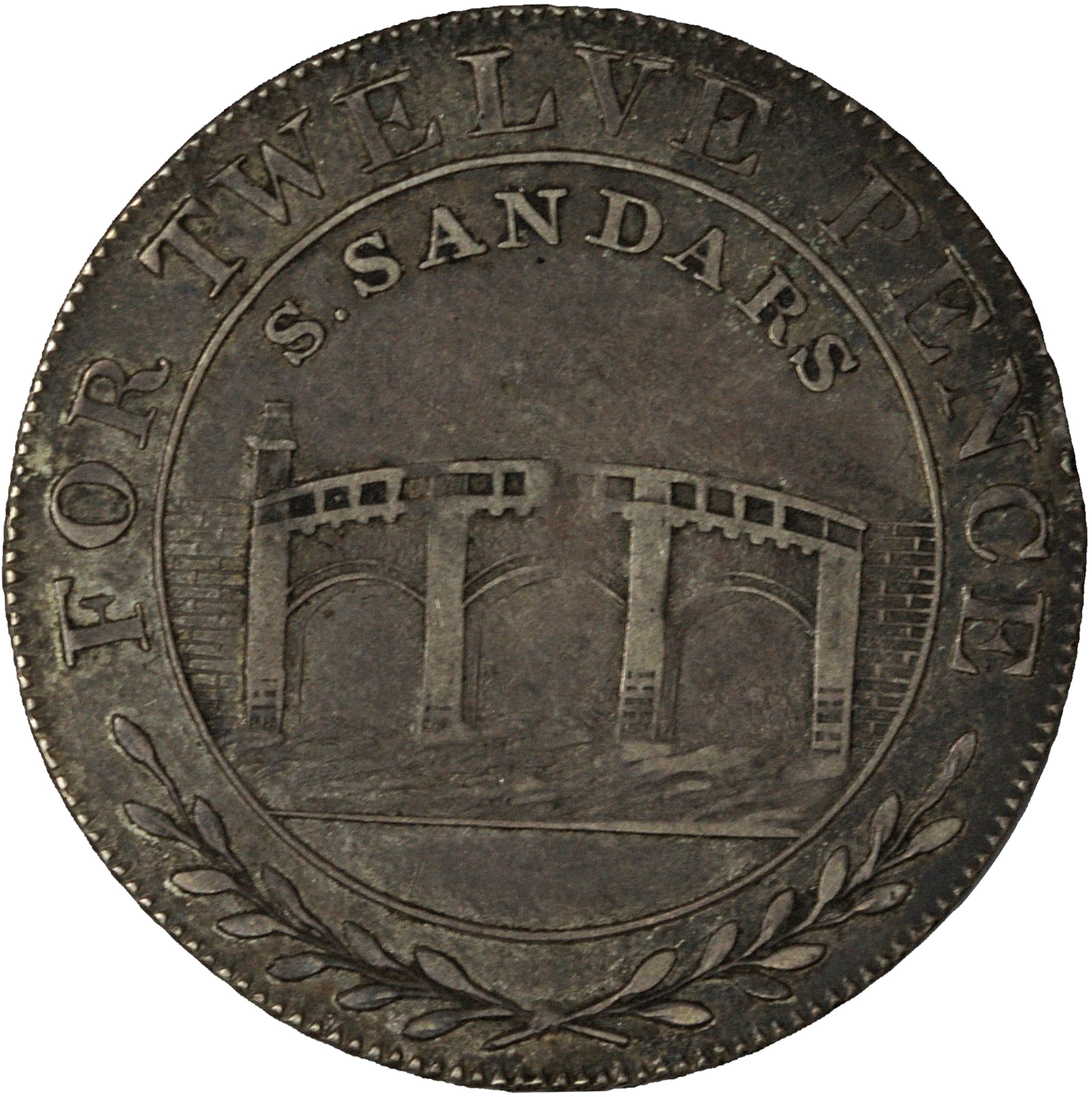 1 Shilling Lincolnshire - Gainsborough / S. Sandars reverse