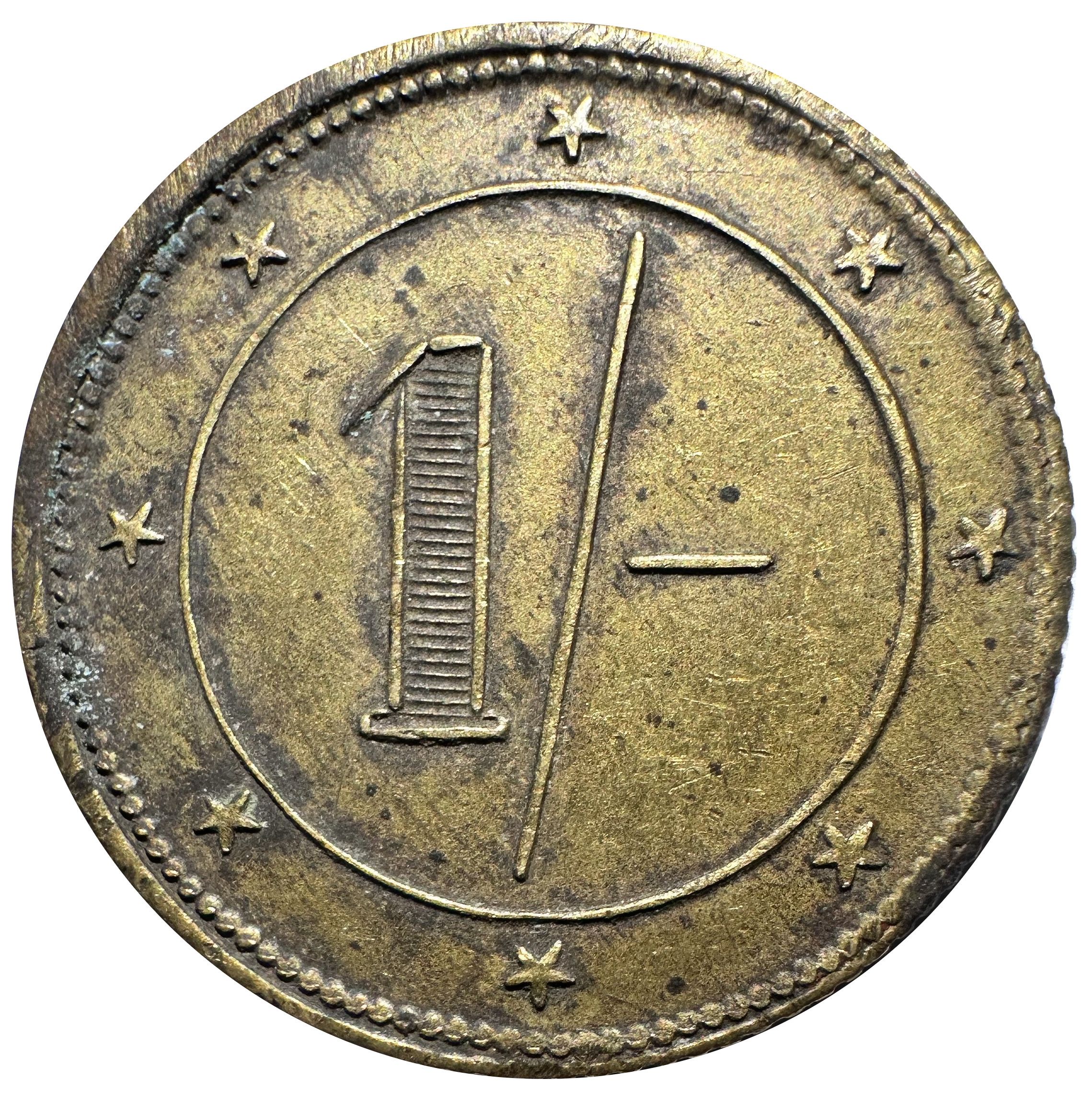 1 Shilling - Methodist Free Church Bazaar Southgate, Elland reverse