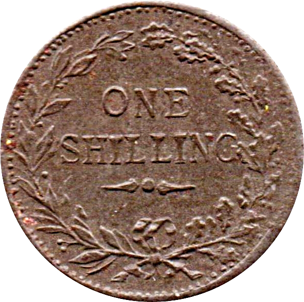 1 Shilling Miniature coin reverse