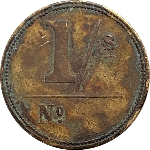 1 Shilling - P. S. and Co. Birmingham reverse