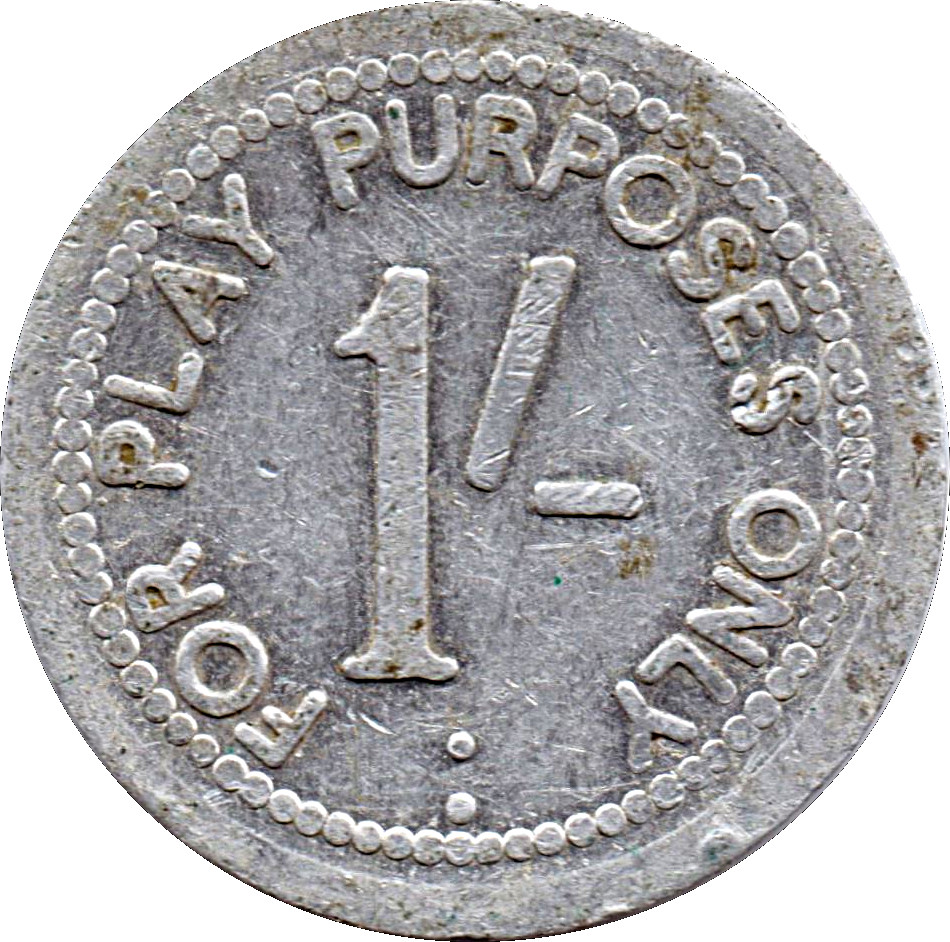 1 Shilling Play purposes only reverse