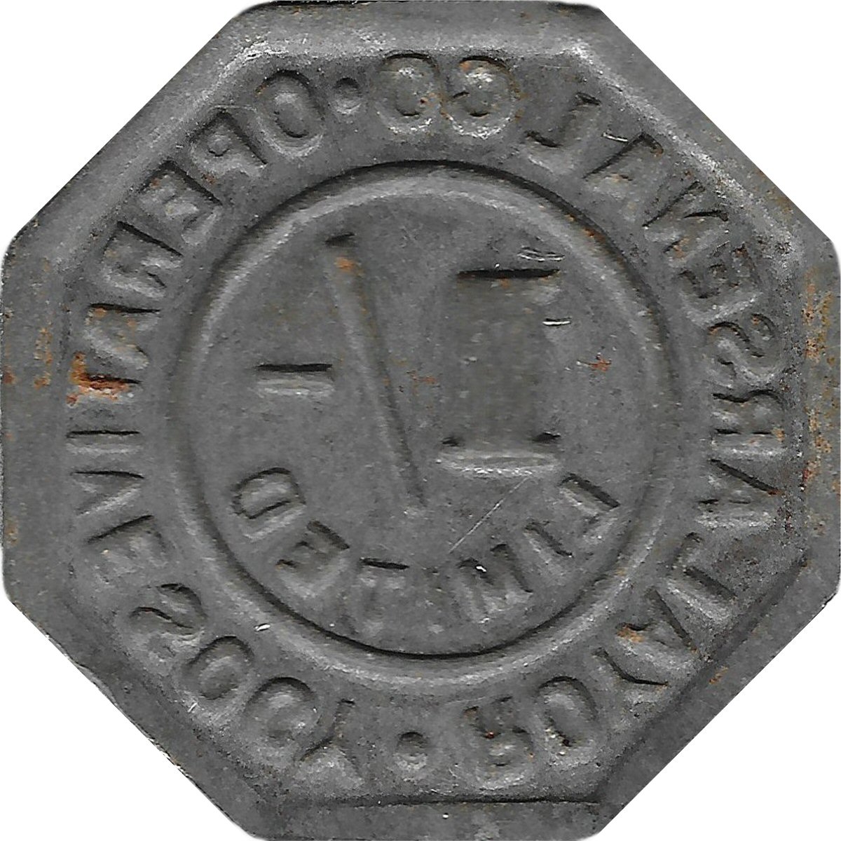 1 Shilling - Royal Arsenal CSL reverse