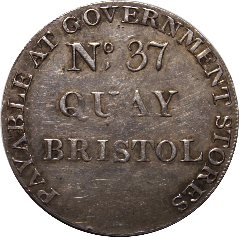 1 Shilling Somersetshire - Bristol Quay / Army andc reverse