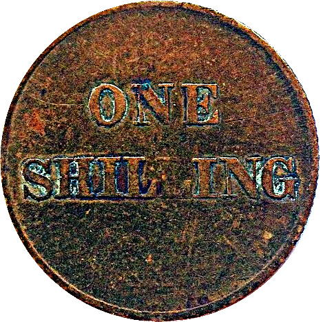 1 Shilling - Spitalfields Market T. Cracknell reverse