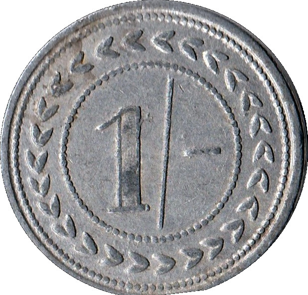 1 Shilling - T.A. Image Wisbech St Mary's Farm Token reverse