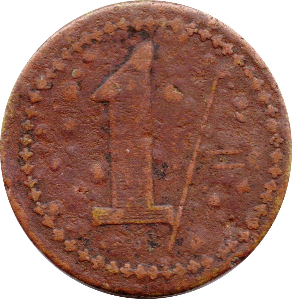 1 Shilling - W. Cassell Birmingham reverse