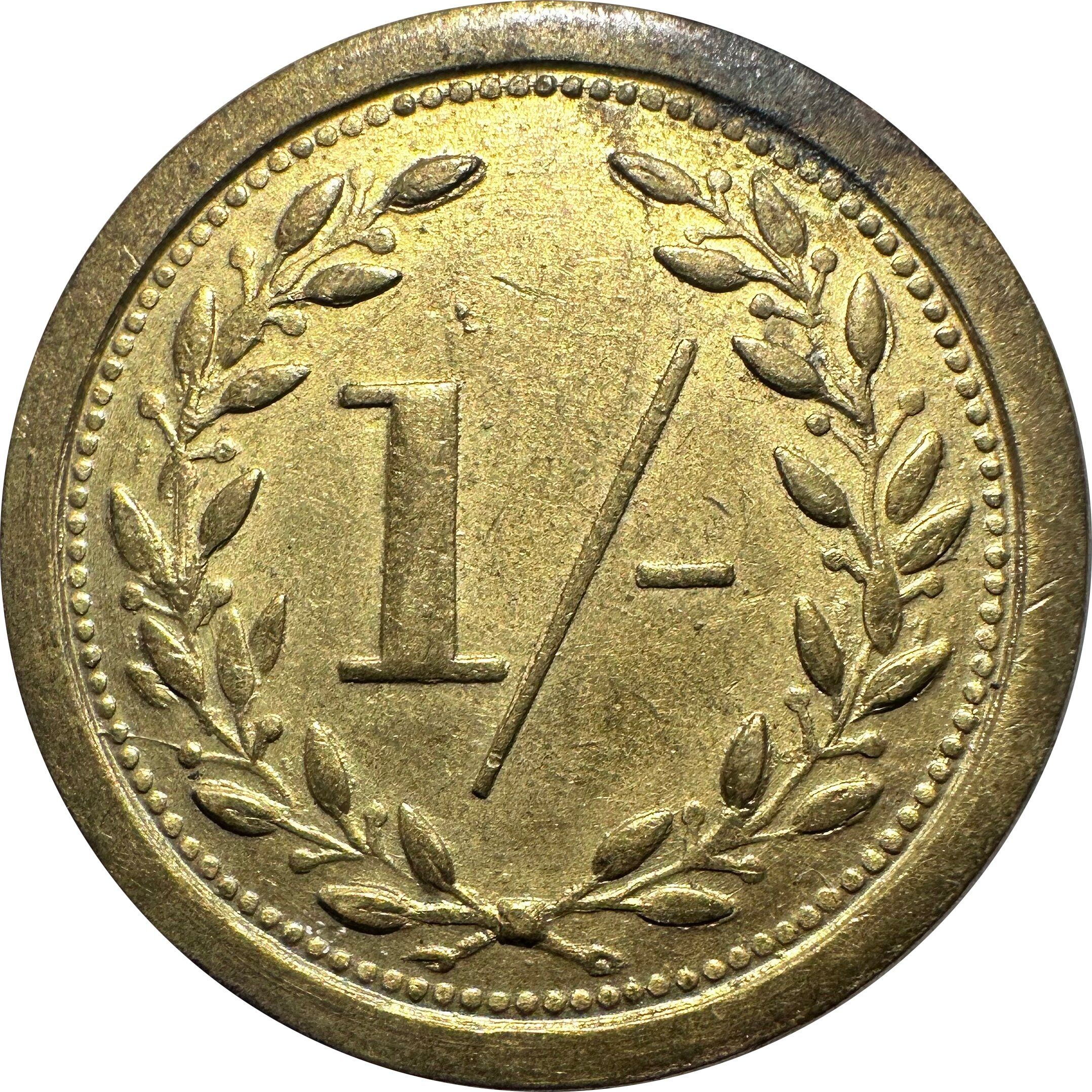 1 Shilling - Wm. Morgan & Co. Cardiff reverse