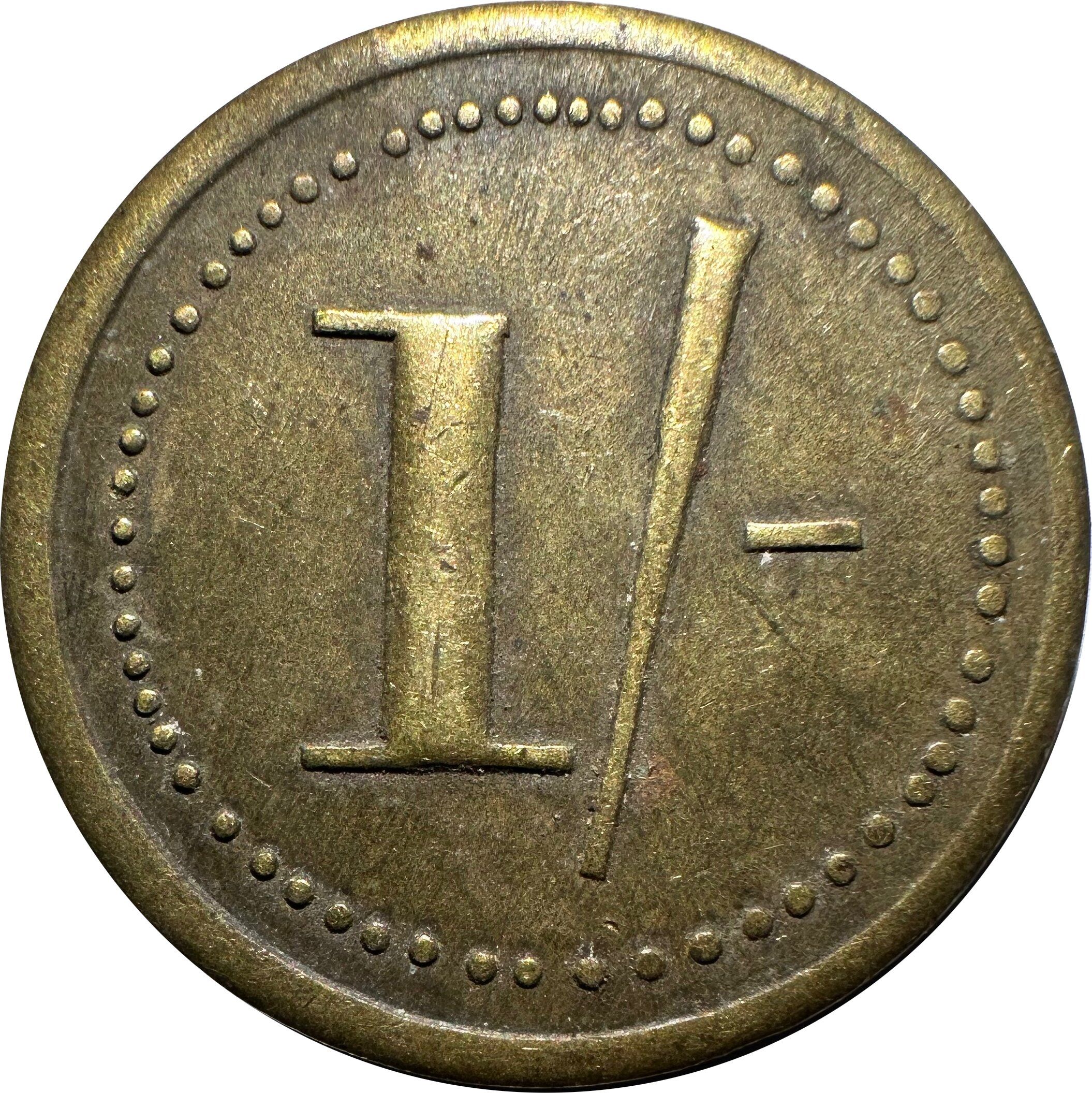 1 Shilling - Wm. Morgan & Co. Cardiff reverse