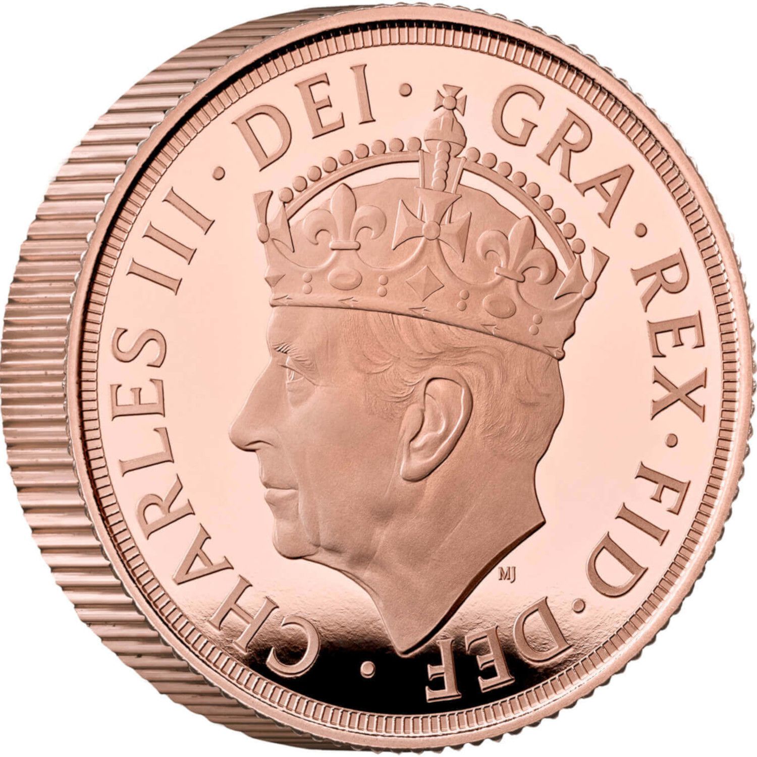 1 Sovereign - Charles III Coronation; Proof Piedfort obverse