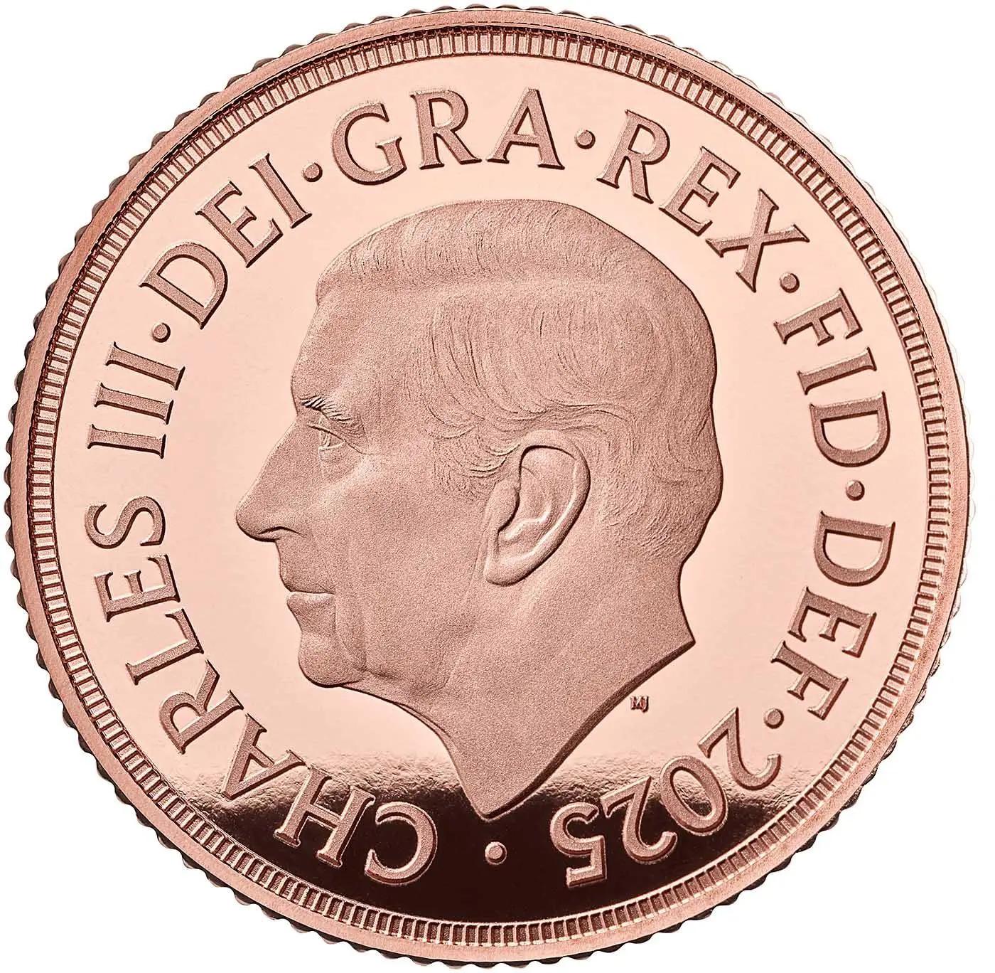 1 Sovereign - Charles III Hanoverian Royal Arms obverse