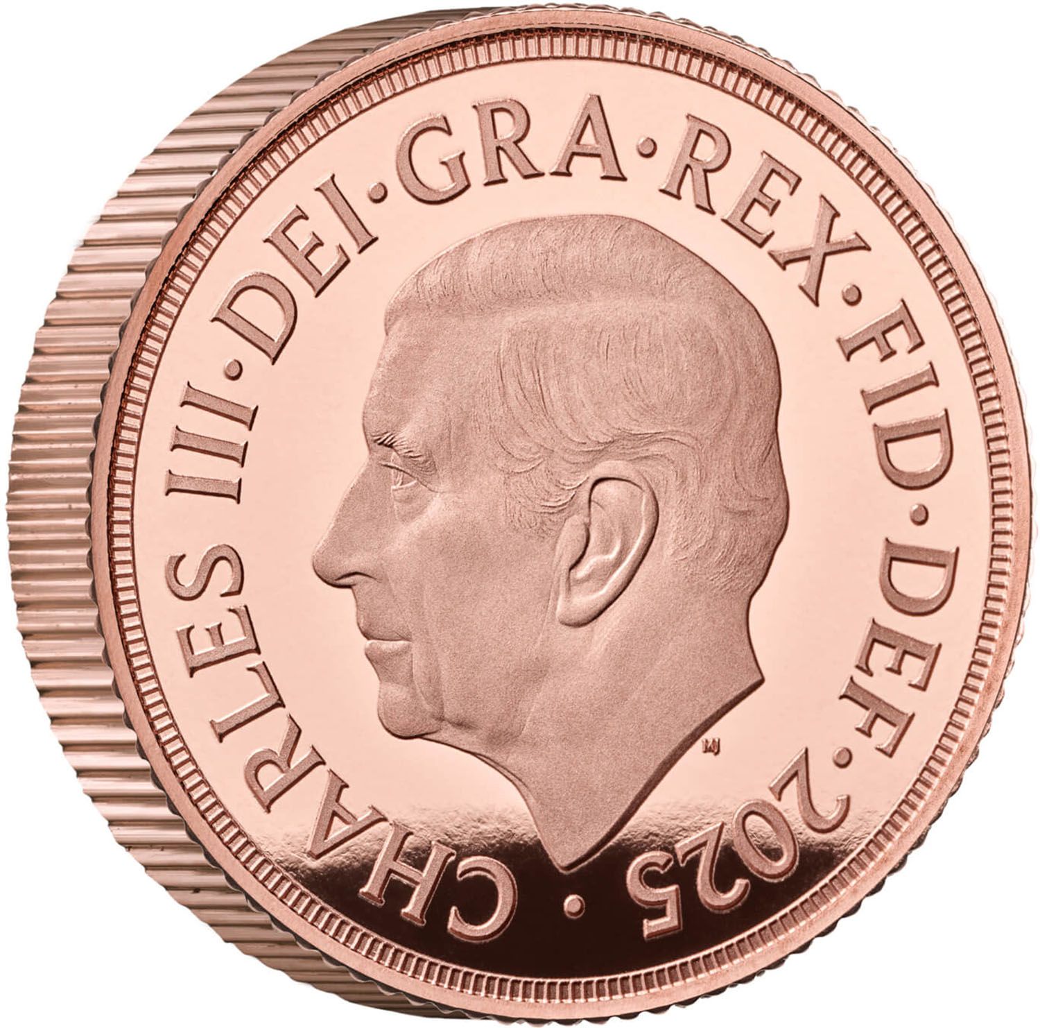 1 Sovereign - Charles III Hanoverian Royal Arms; Proof Piedfort obverse