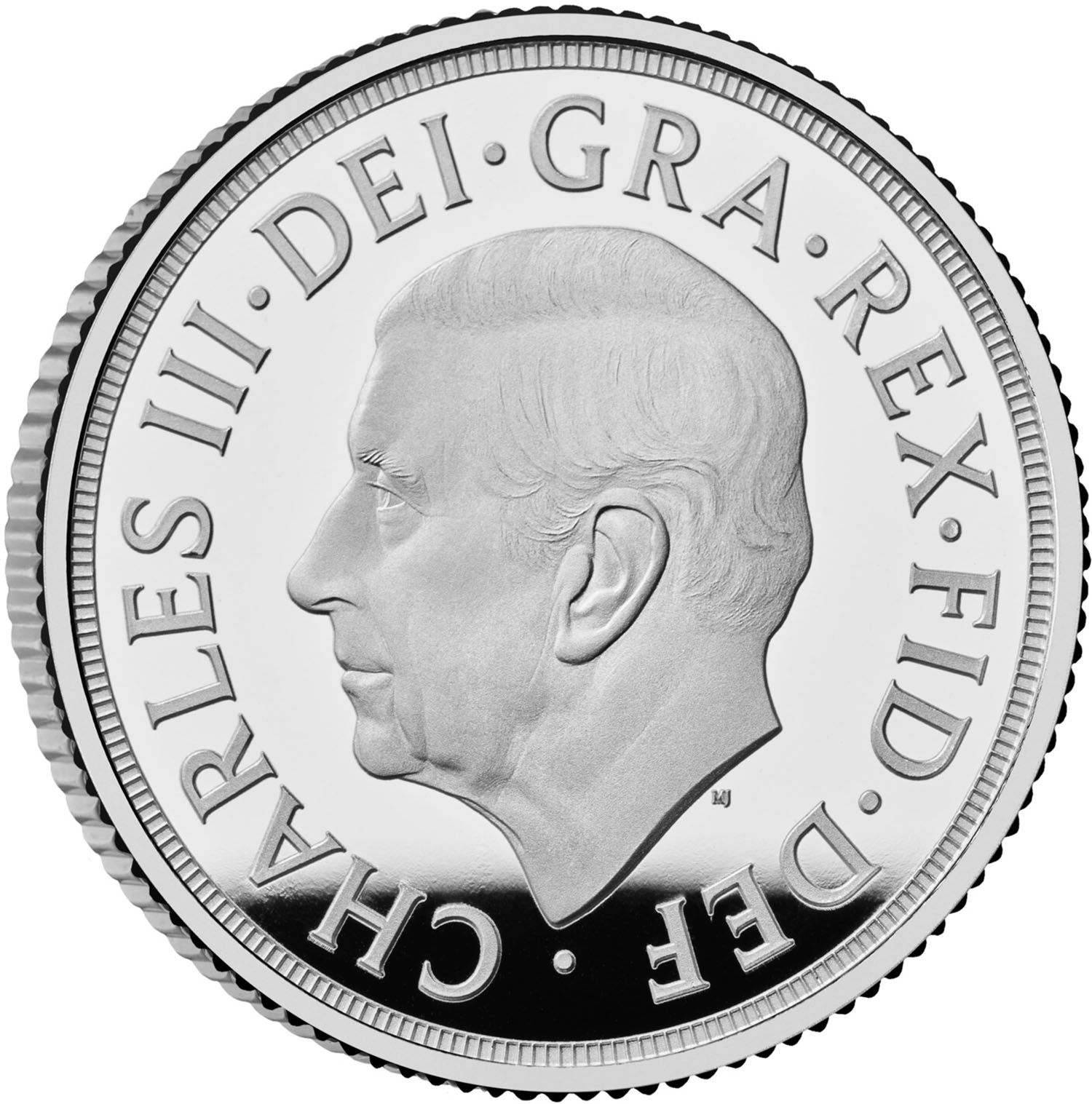 1 Sovereign - Charles III Silver Proof obverse