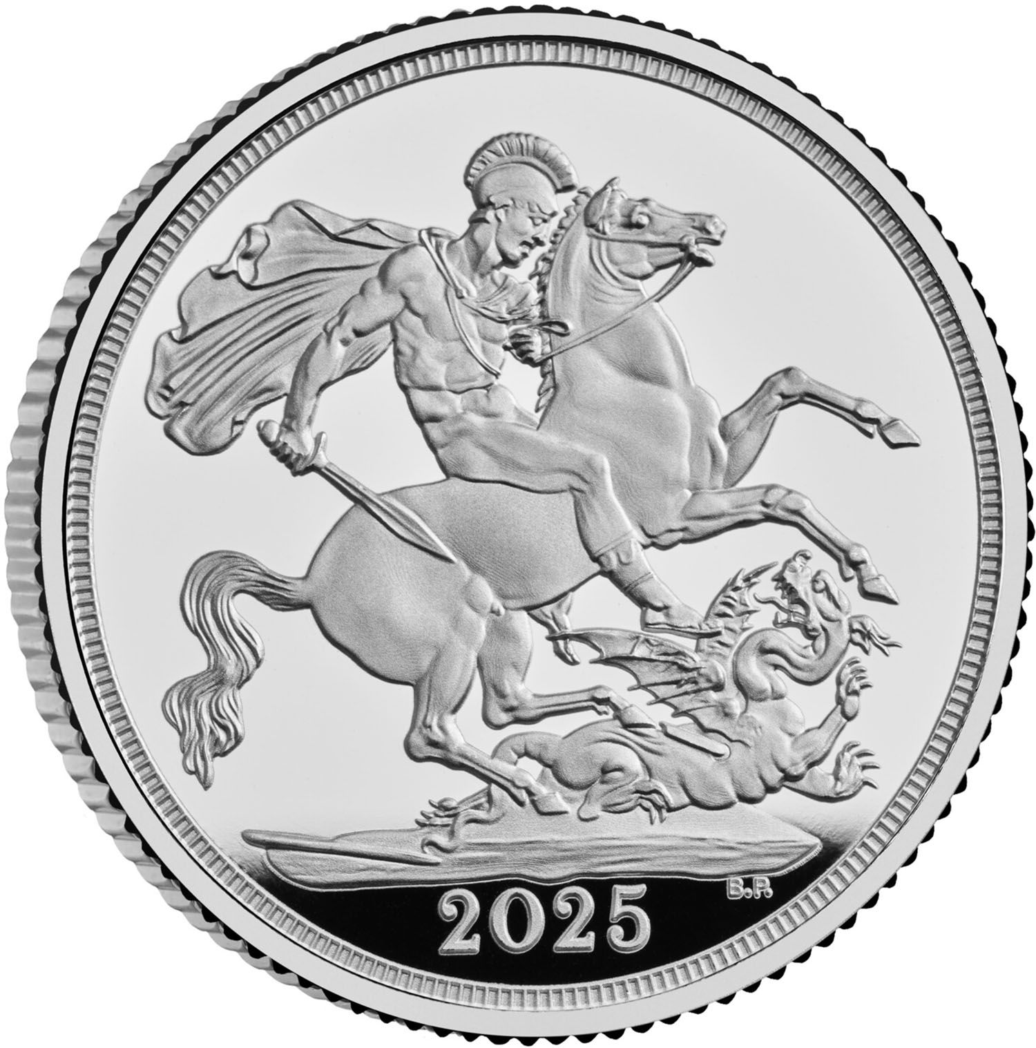 1 Sovereign - Charles III Silver Proof reverse