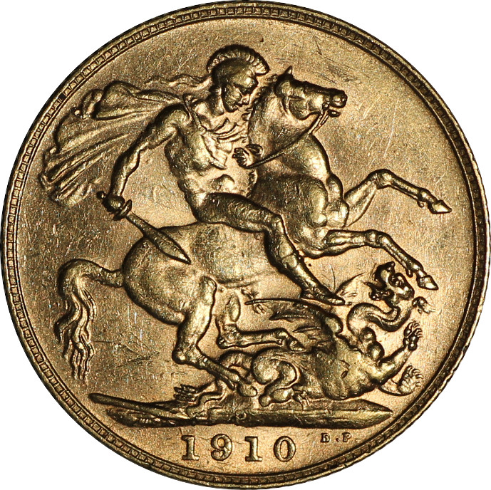 1 Sovereign - Edward VII reverse