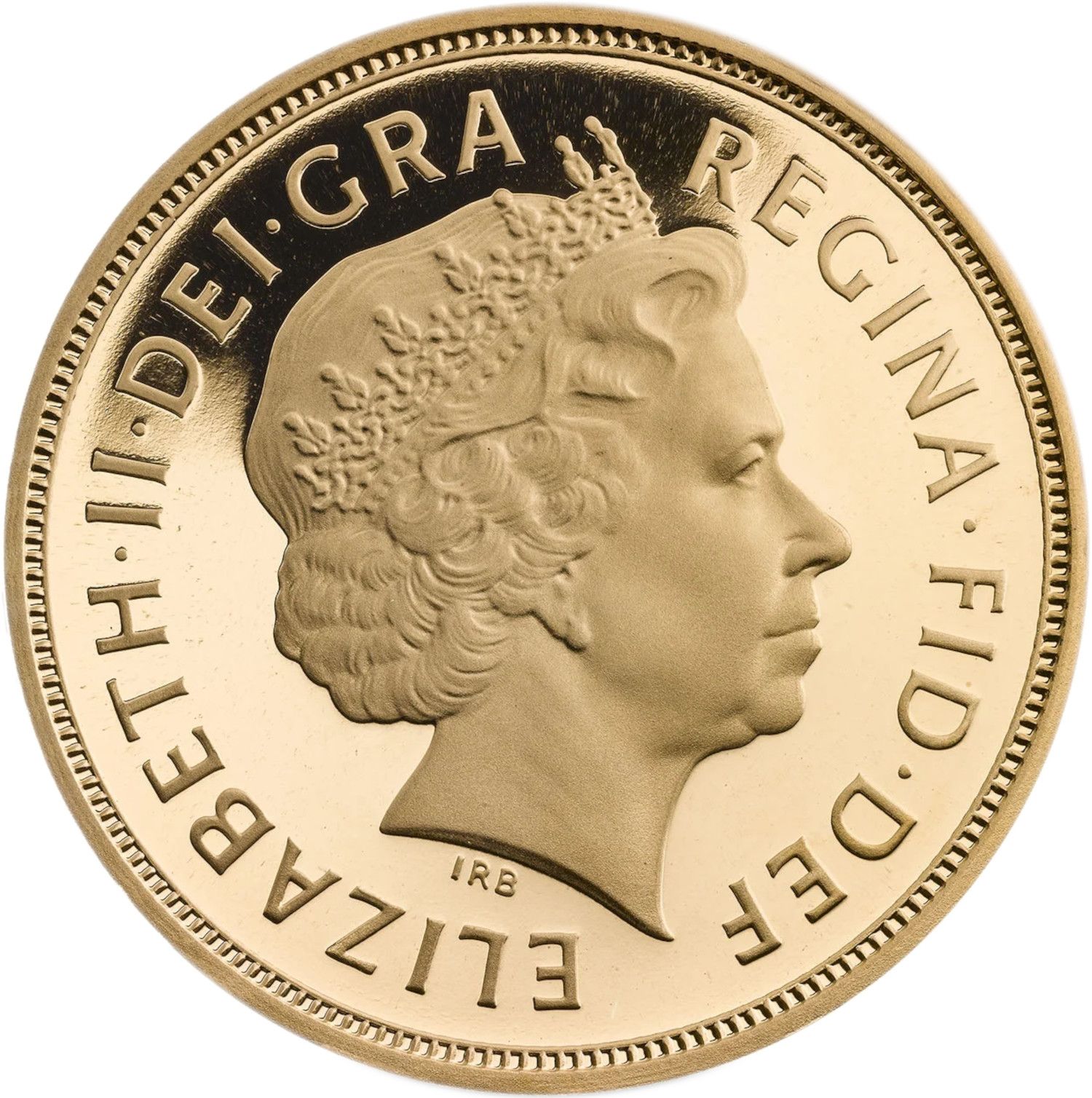 1 Sovereign - Elizabeth II 4th portrait obverse