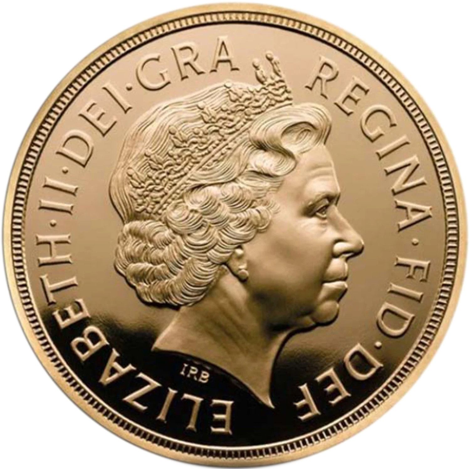 1 Sovereign - Elizabeth II 4th portrait; Diamond Jubilee obverse