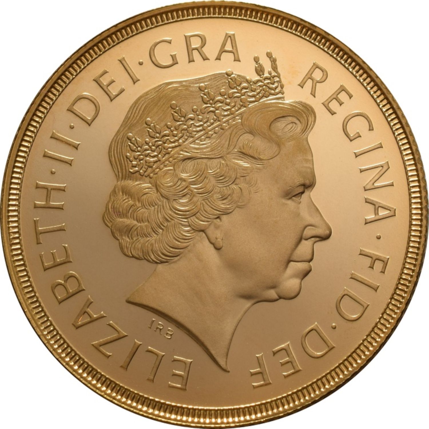 1 Sovereign - Elizabeth II 4th portrait; Golden Jubilee obverse