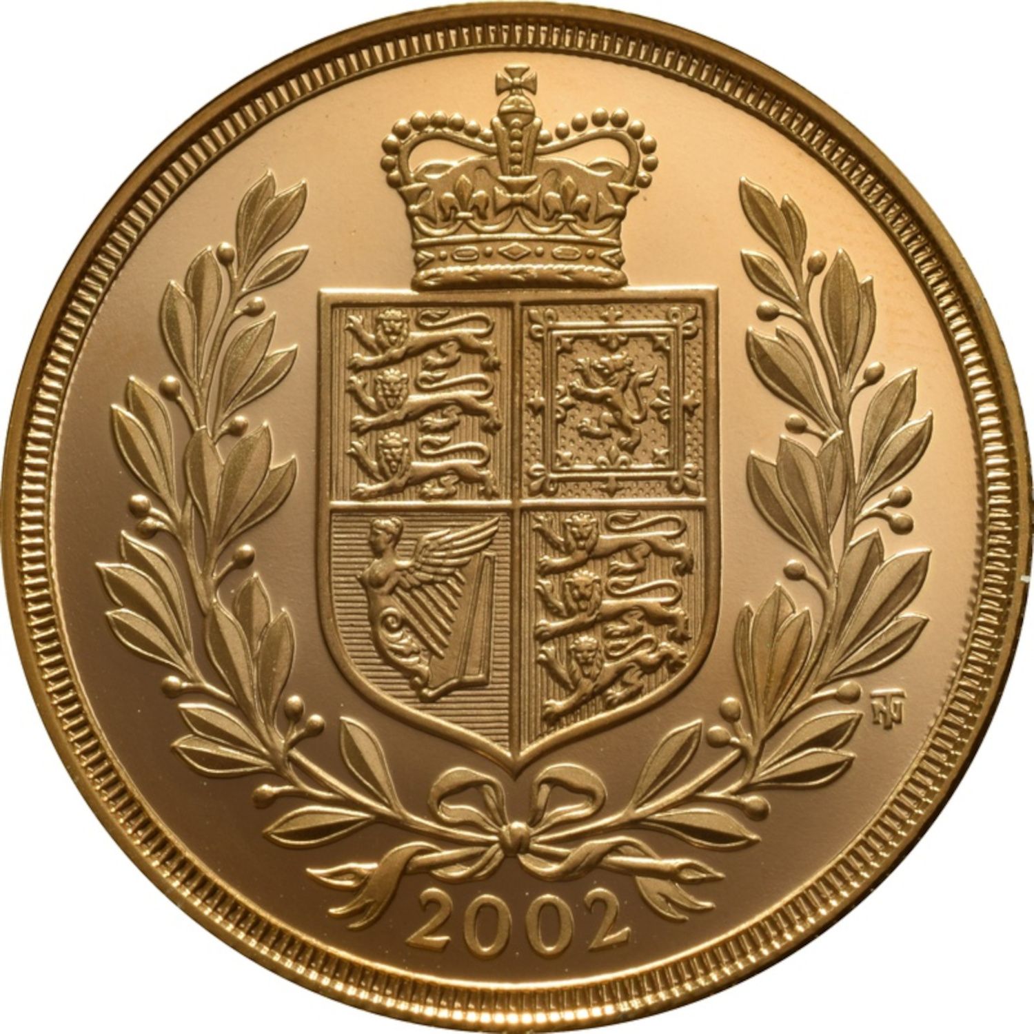 1 Sovereign - Elizabeth II 4th portrait; Golden Jubilee