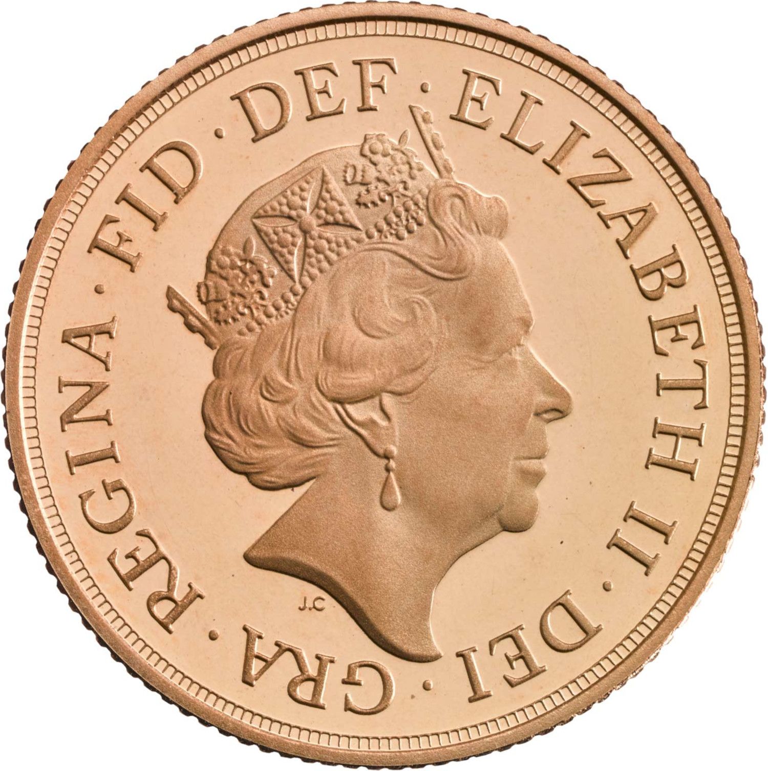 1 Sovereign - Elizabeth II 5th portrait obverse