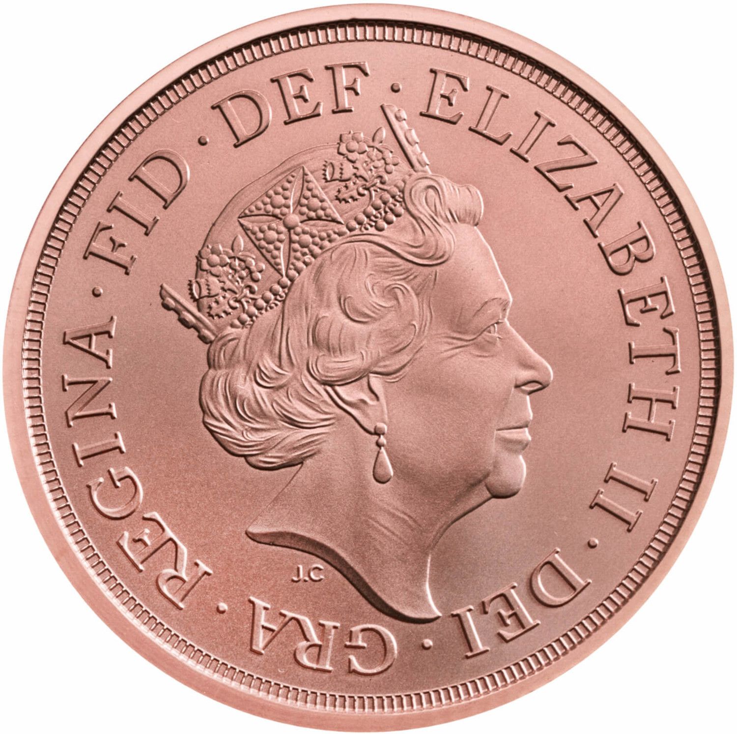 1 Sovereign - Elizabeth II 5th portrait; 75th VE Day obverse
