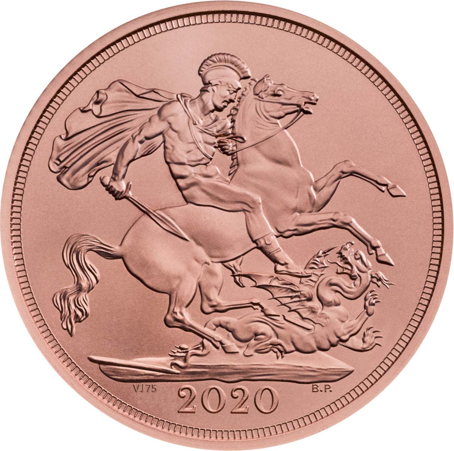 1 Sovereign - Elizabeth II 5th portrait; 75th VJ Day