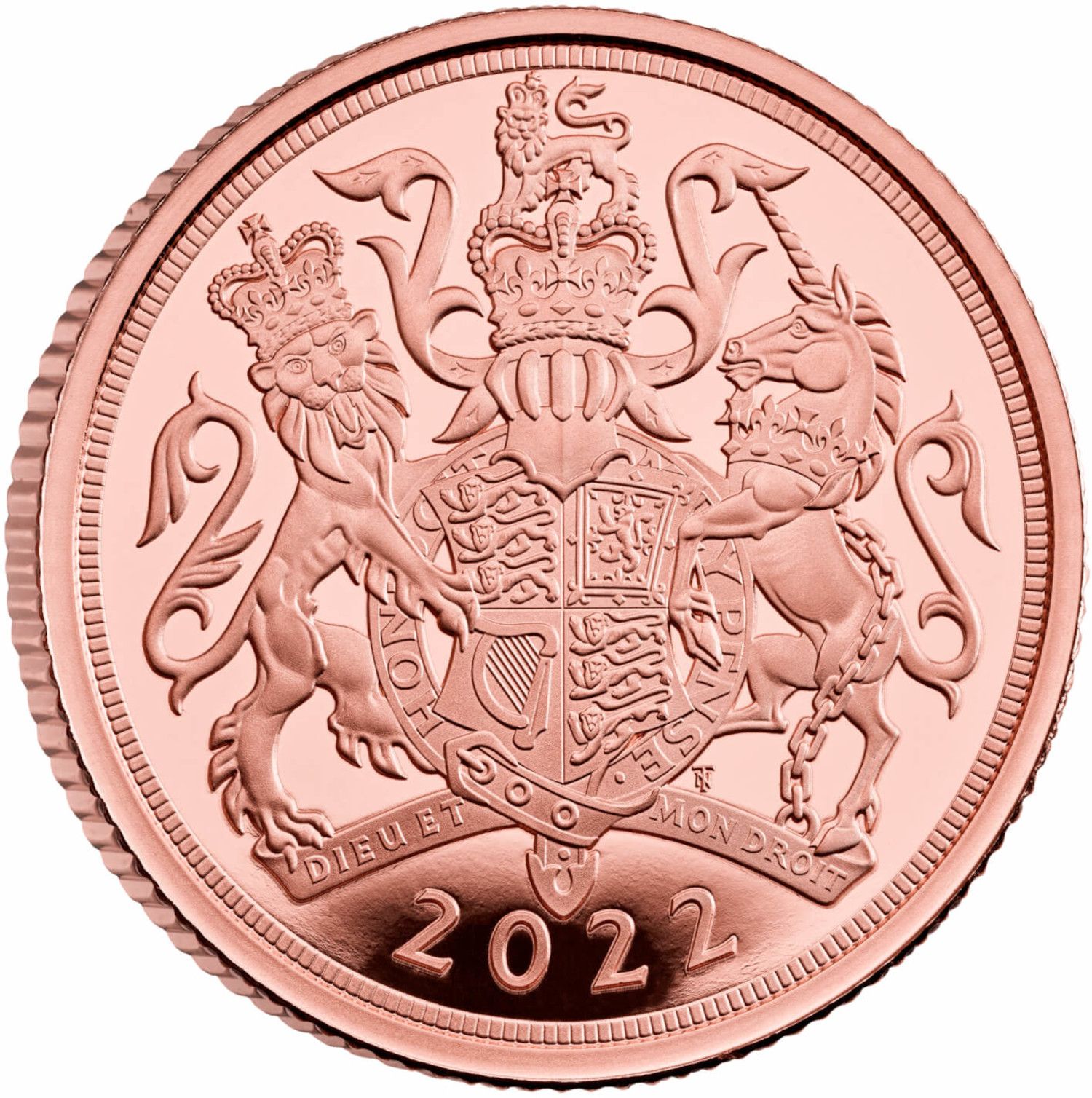 1 Sovereign - Elizabeth II 5th portrait; Platinum Jubilee reverse