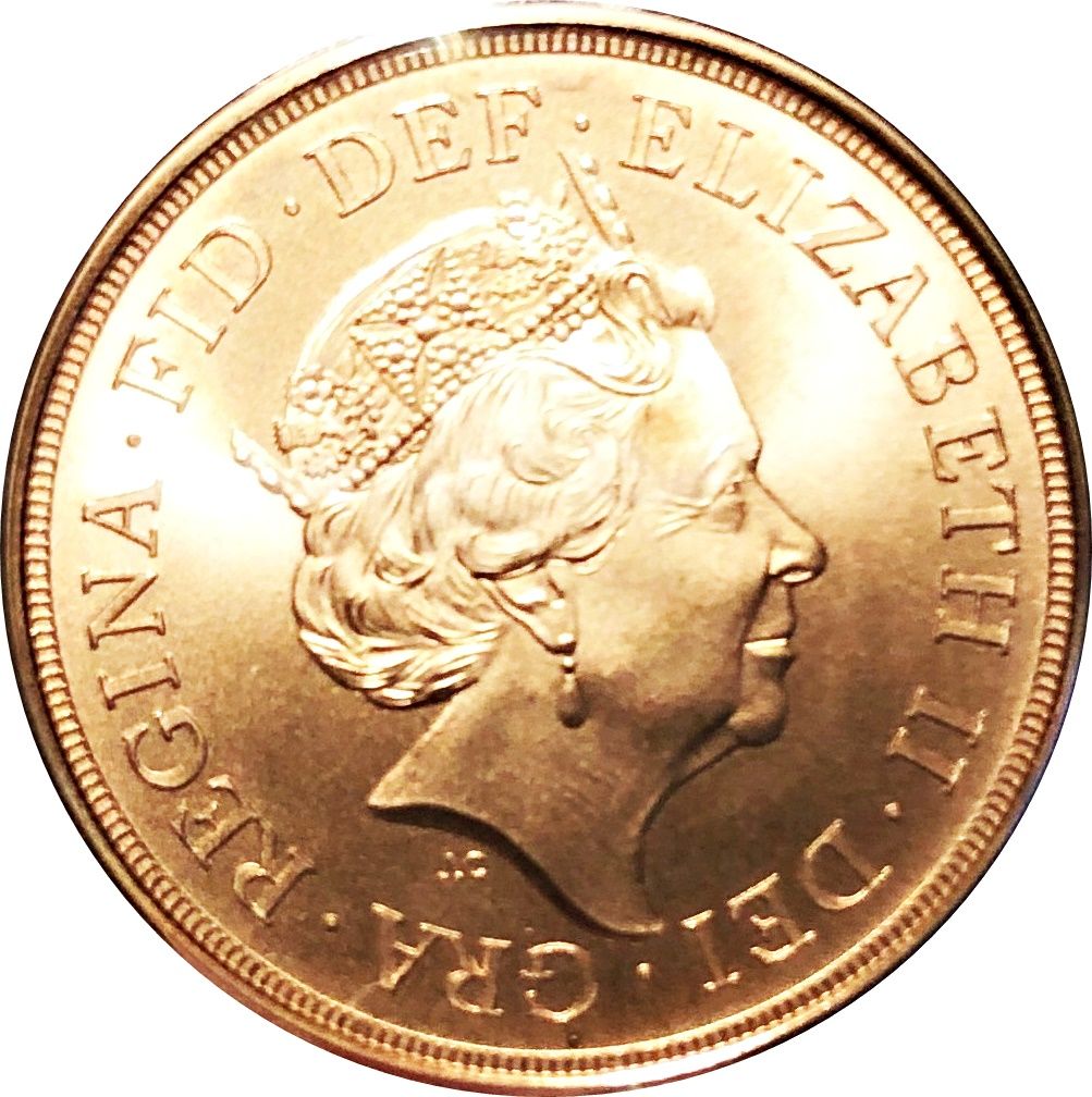 1 Sovereign - Elizabeth II 5th portrait; Prince Albert Bicentenary obverse