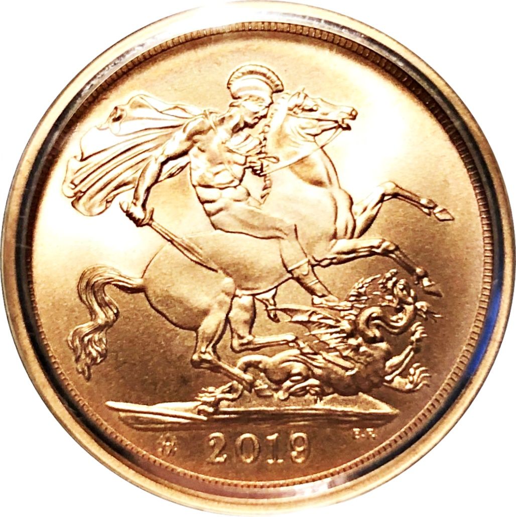 1 Sovereign - Elizabeth II 5th portrait; Prince Albert Bicentenary reverse